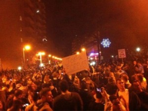 Penn State students rioted after Joe Paterno was dismissed. If you look closely, you may notice a lack of armored vehicals or AR-15's Photo: TheSchoolPhilly